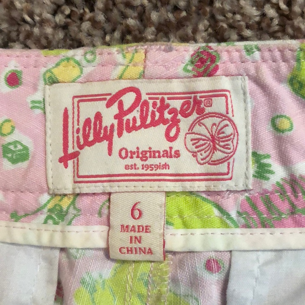 WHITE TAG Original Lilly Pulitzer shorts size 6